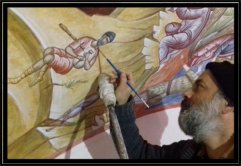 painter and bagpiper Sarsakis Giannis